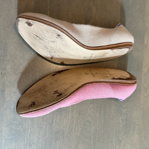 Rothy’s Women's Pink and Tan Shoes Marta ferri - Picture 4 of 7
